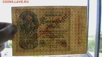Германия, 1000 марок 1922 г. с надп. 1 миллиард до 26,10,22 - IMGA0711.JPG