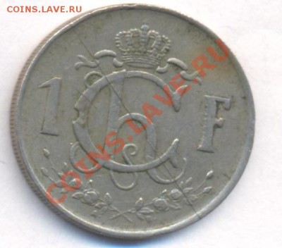 Люксембург 1 франк 1952 г.До 2.12.11 г. 21-00 МСК. - Люкс.1