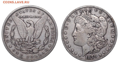 США. 1 доллар 1879 г. Морган. До 23.10.22. - Р1247