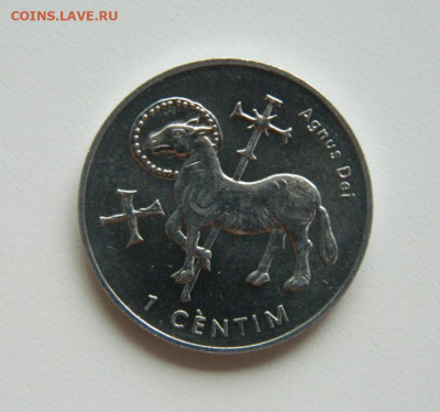 Андорра 1 сантим 2002 г. (Юбилейная)  до 26.10.22 - DSCN2917.JPG