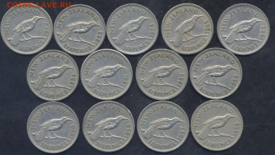 ФИКС. Новая Зеландия 6 пенсов 1953-1965 г. 25 .10.2022 г. 2 - 6 пенсов 1953-1965 1