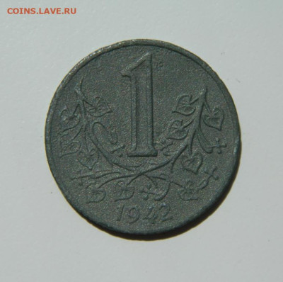 Богемия и Моравия 1 крона 1942 г. (Цинк) до 27.10.22 - DSCN6423.JPG