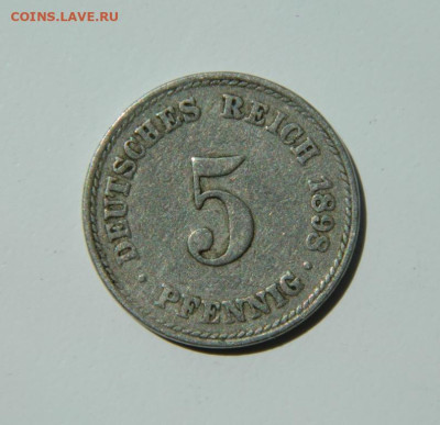 Германия 5 пфеннигов 1898 г. "А" до 27.10.22 - DSCN6229.JPG