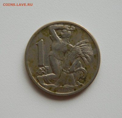 Чехословакия 1 крона 1924 г. до 27.10.22 - DSCN3504.JPG