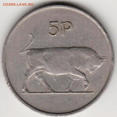 ИРЛАНДИЯ 5 пенсов 1971 г. до 31.10.22 г. в 23.00 - 057