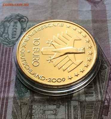 ФРГ. 10 евро. 2009 г.100 лет авиаперевозкам. Пруф. до 29.10 - 37