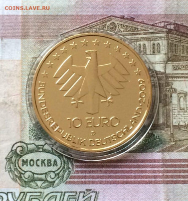ФРГ. 10 евро. 2009 г.100 лет авиаперевозкам. Пруф. до 29.10 - 36