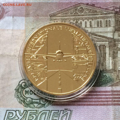 ФРГ. 10 евро. 2009 г.100 лет авиаперевозкам. Пруф. до 29.10 - 33