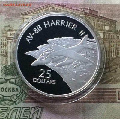 Соломоновы острова25долларов2003г.СамолетAV-8B Harrie 29.10 - 260
