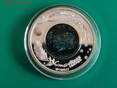 1 доллар, 2012 Австралия. Опал. Вомбат, Ag999, до 02.11 - Я Вомбат-1