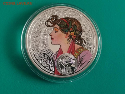 1дол 2011 Ниуэ- Зодиак А.Мухи - Стрелец, серебро, до 02.11 - Я Муха-Стрелец-1