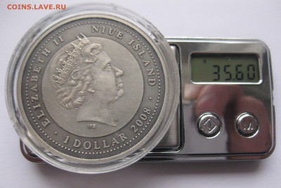 Монета Ниуэ 1 доллар 2008 Год Быка Серебро - IMG_3955.JPG