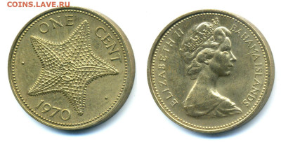 Багамы 1 цент, 1970 до 01.11 - Baham1cent1970
