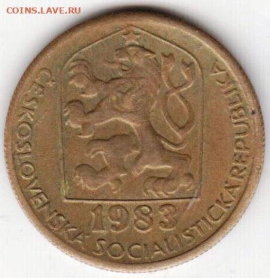 ЧЕХОСЛОВАКИЯ 20 геллеров 1983 г. до 04.11.22 г. в 23.00 - 012