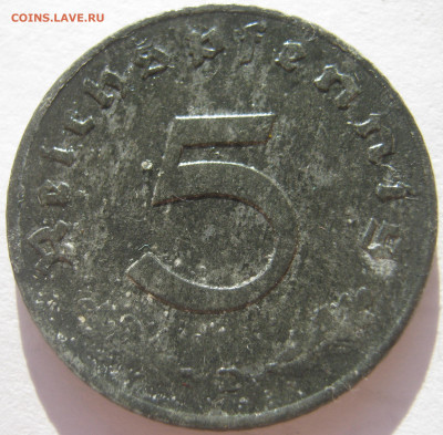 Германия оккупация союзников 5 пфеннигов 1947 D до 1.11 - IMG_2616.JPG