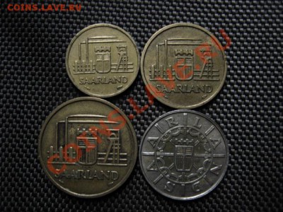 Саарленд комплект 10-20-50-100 фр. 1954-55 до 04.12 в 15.00М - IMG_0196