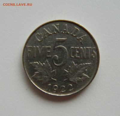 Канада 5 центов 1922 г. до 03.11.22 - DSCN3512.JPG