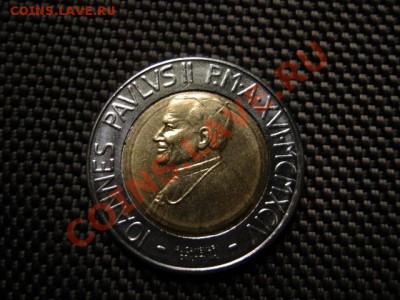 Ватикан 500 лир 1994 биметалл "встреча" до 04.12 в 15.00М - IMG_0256