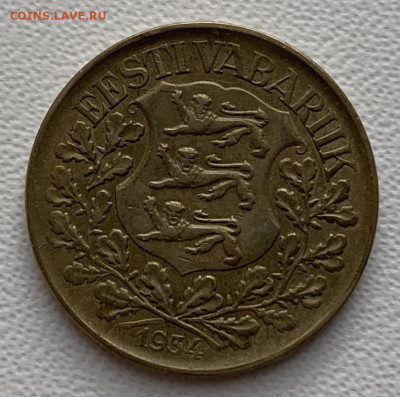 Эстония 1 крона 1934 - 8E2DBCF3-D59F-47E5-A677-8257A9BC7F84