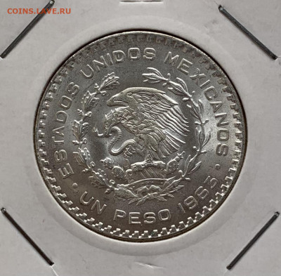 Мексика 1 пессо 1963г - 19DD0D1B-7866-4A8E-9439-7F7DFA29CD03