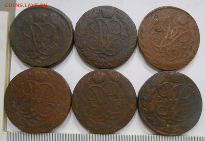 5 копеек 1758-1761 г.г. (17 шт) оценка - 19.JPG