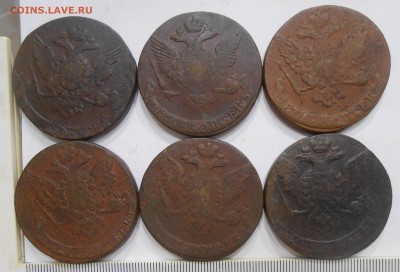 5 копеек 1758-1761 г.г. (17 шт) оценка - 18.JPG