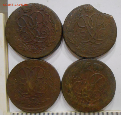 5 копеек 1758-1761 г.г. (17 шт) оценка - 11.JPG