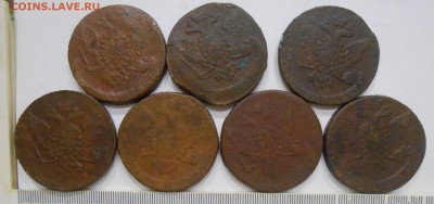 5 копеек 1758-1761 г.г. (17 шт) оценка - 1.JPG
