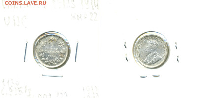 Канада 5 центов, 1914 UNC до 03.11 - Can5c1914UNC