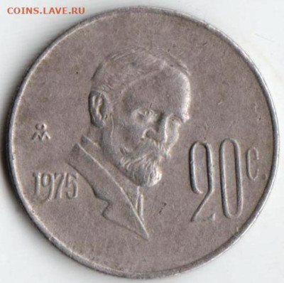 МЕКСИКА 20 сентаво 1975 г. до 09.11.22 г. в 23.00 - 044