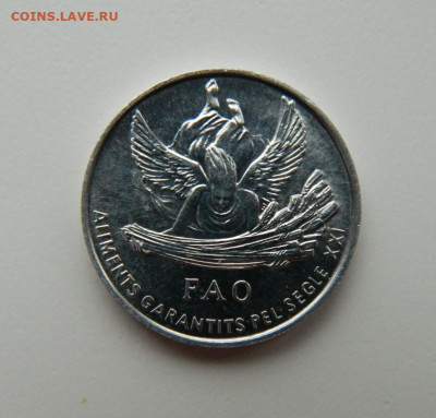 Андорра 1 сентим 1999 г. (Юбилейная) ФАО до 08.11.22 - DSCN4021.JPG