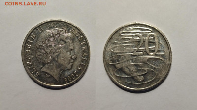 Австралия 20 центов 2008 года тип 3 - 7.11 - IMG_20221103_073419