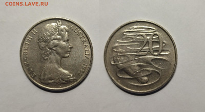 Австралия 20 центов 1982 года тип 1 - 7.11 - IMG_20221103_073436