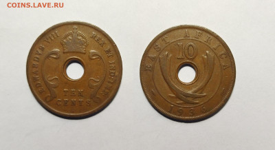Брит.Вост.Африка 10 центов 1936 г Эдвард VIII №1 - 7.11 - IMG_20221103_073622