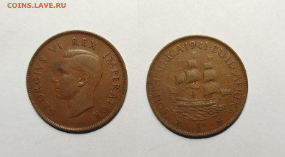 Брит.Южная.Африка 1 пенни 1941 г Георг VI - 7.11 - IMG_20221103_073755