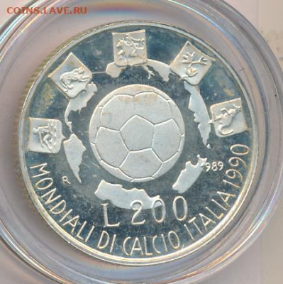 200 лир. Италия 1989 Серебро До 07.11.22 в 22:00 МСК - 2968+