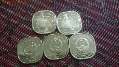 ФИКС = Китай 5 юаней 2001 - 2020. UNC - 5 ю горы Уишань 2020