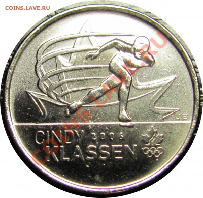 E59 Канада 25¢ 2009 Cindy Klassen (коньки) до 08.12 в 22°° - E59 25c Cindy_2