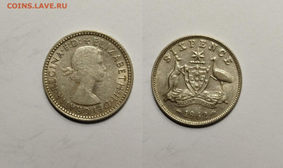 Австралия 6 пенсов 1962 г Елизавета II - 10.11 - IMG_20220327_181435