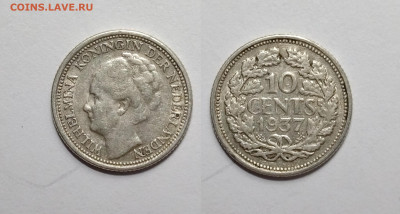 Нидерланды 10 центов 1937 года Вильгельмина - 10.11 - IMG_20220327_174631
