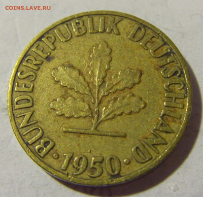 5 пфеннигов 1950 F ФРГ №1а 12.11.2022 22:00 МСК - CIMG4547.JPG