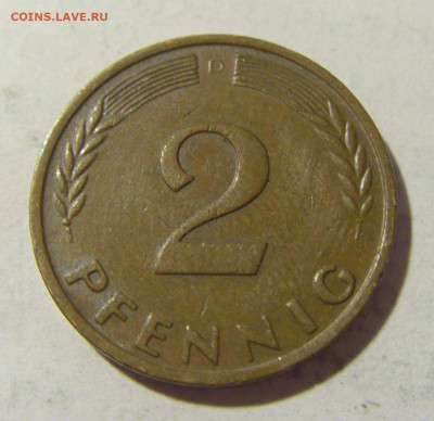 2 пфеннига 1960 D ФРГ №1а 12.11.2022 22:00 МСК - CIMG4569.JPG