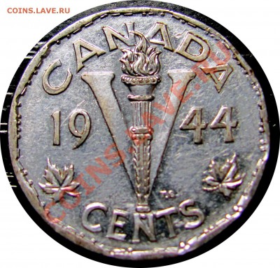 E61 Канада 5¢ 1944 Victory Nickel до 08.12 в 22°° - E61 5c 1944_1