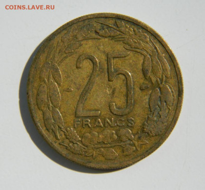 Камерун 25 франков 1958 г. (Фауна) до 10.11.22 - DSCN0744.JPG