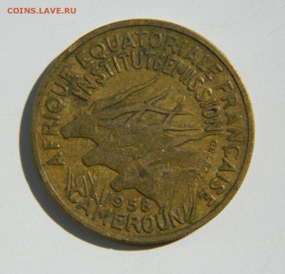 Камерун 25 франков 1958 г. (Фауна) до 10.11.22 - DSCN0745.JPG