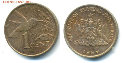 Тринидад и Тобаго 1 цент, 1999 до 10.11 - Trin_i_Tob1c1999