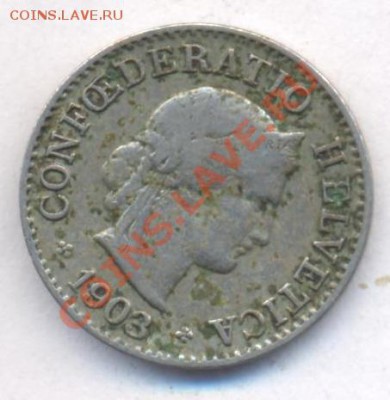 Швейцария 5 раппен 1903 г.До 4.12.11 г. 21-00 МСК. - Шв 03