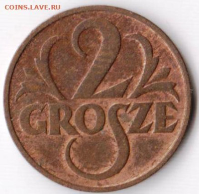 ПОЛЬША 2 гроша 1935 г. до 15.11.22 г. в 23.00 - 061