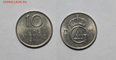 Швеция 10 эйре 1964 года Густав VI - 13.11 - IMG_20221108_074150