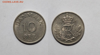 Дания 10 эйре 1958 года Фредерик IX - 13.11 - IMG_20221109_065430